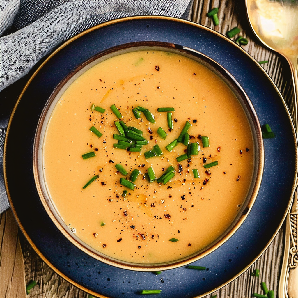 Recipe preparation for Maple Roasted Butternut Squash & Apple Soup