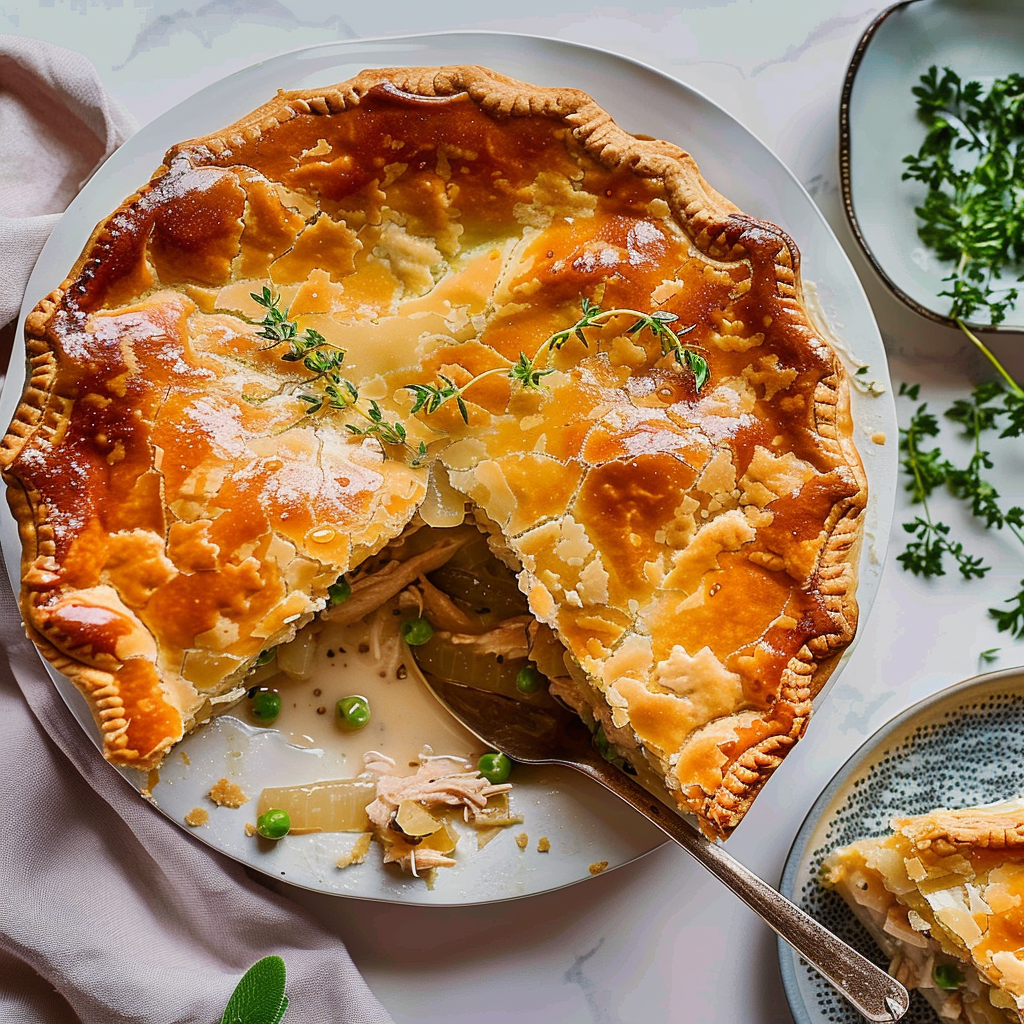 Recipe preparation for Chicken Pot Pie