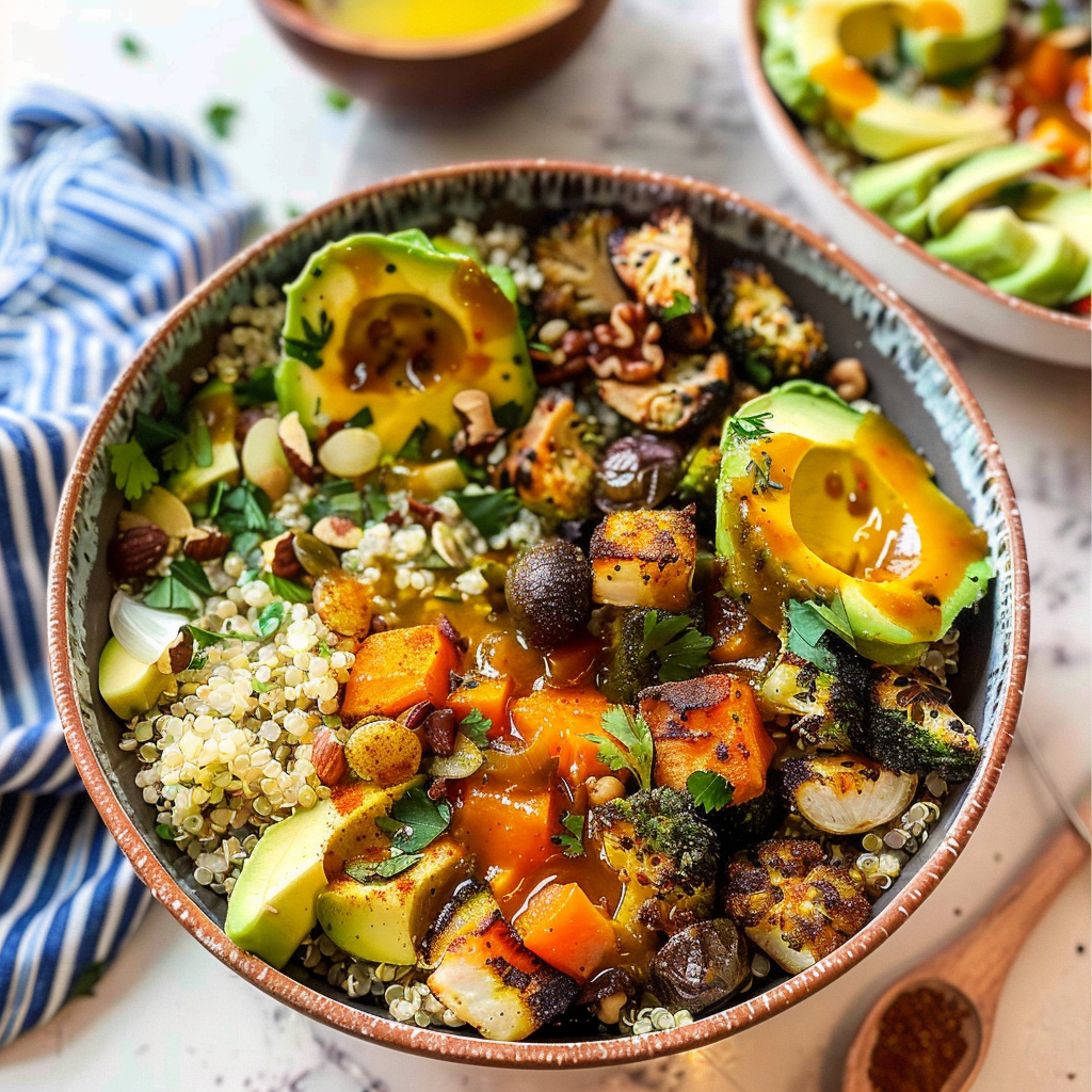 Recipe preparation for Quinoa Power Bowls
