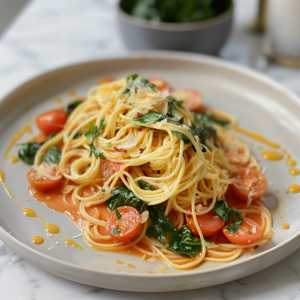 Recipe preparation for Meghan Markle Pasta