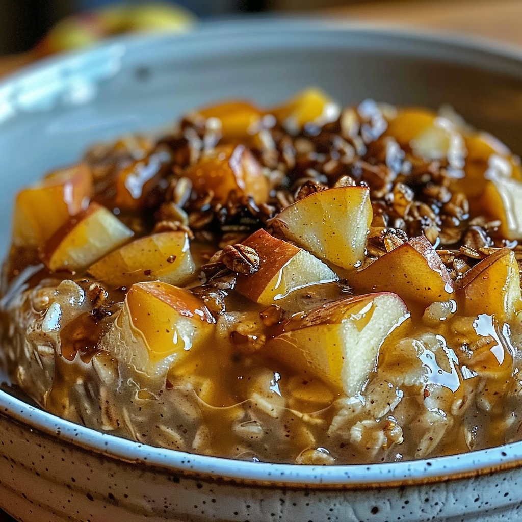Recipe preparation for Apple Baked Oatmeal