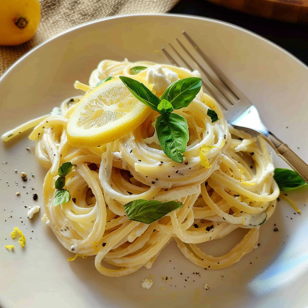 Recipe preparation for Lemon Ricotta Pasta