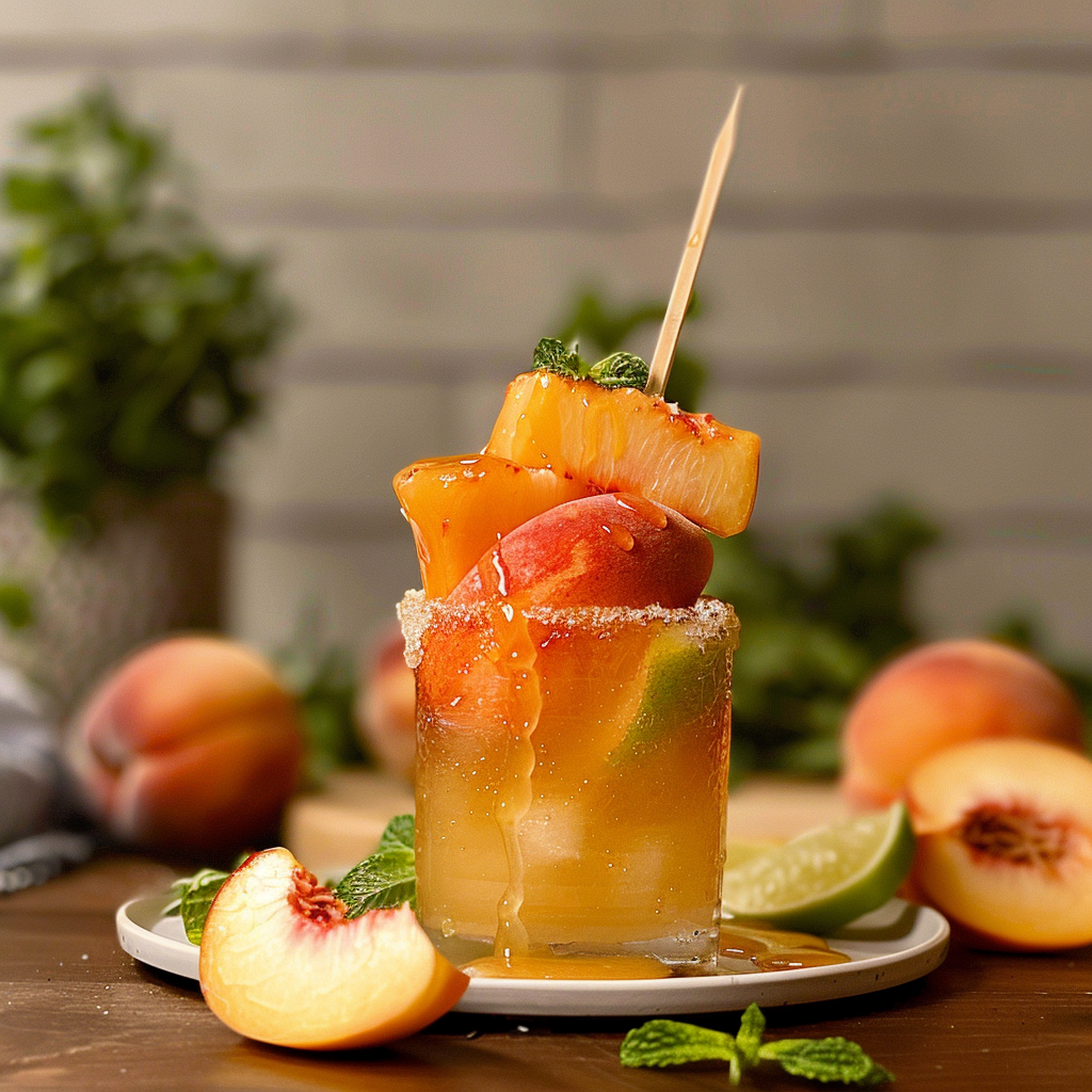 Recipe preparation for Hot Honey Peach