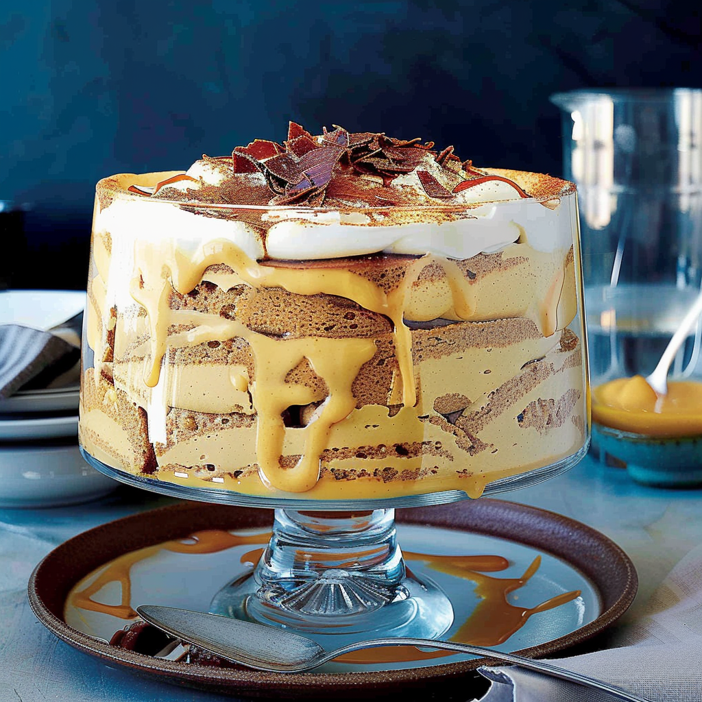 Recipe preparation for Pumpkin Tiramisu