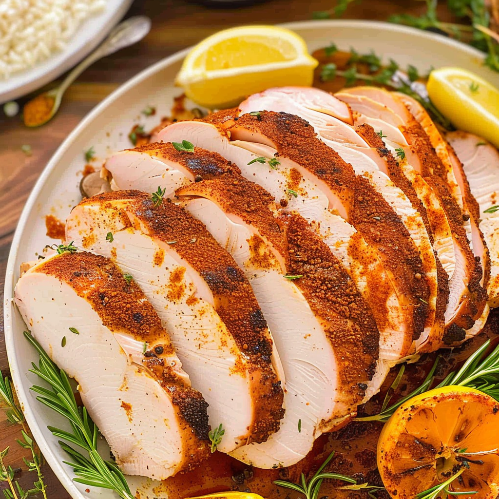 Recipe preparation for Smoked Cajun Turkey