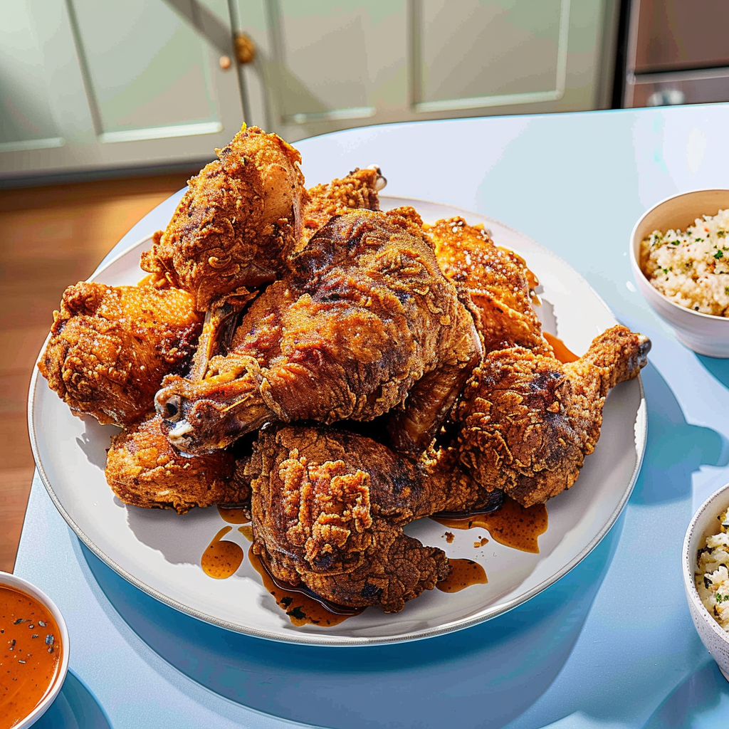 Recipe preparation for Southern Fried Turkey