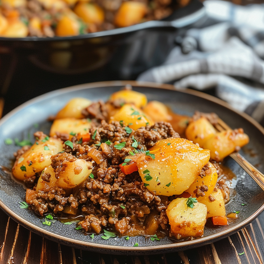 Recipe preparation for Hobo Casserole Ground Beef Recipe