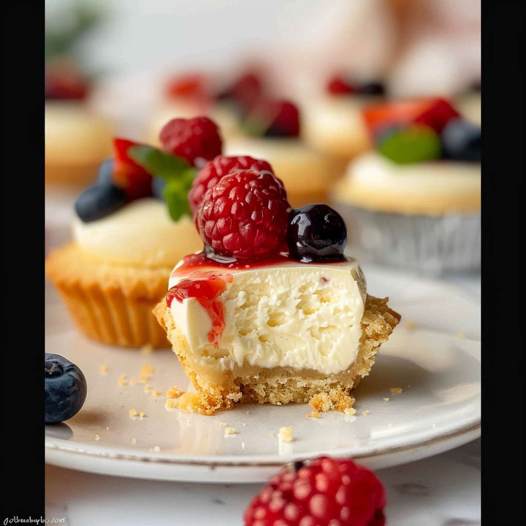 Recipe preparation for Mini Cheesecake Bites