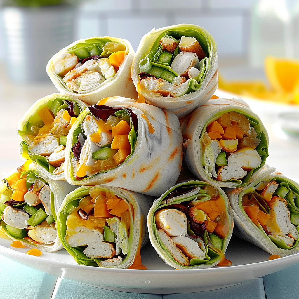 Recipe preparation for Healthy Wraps & Rolls