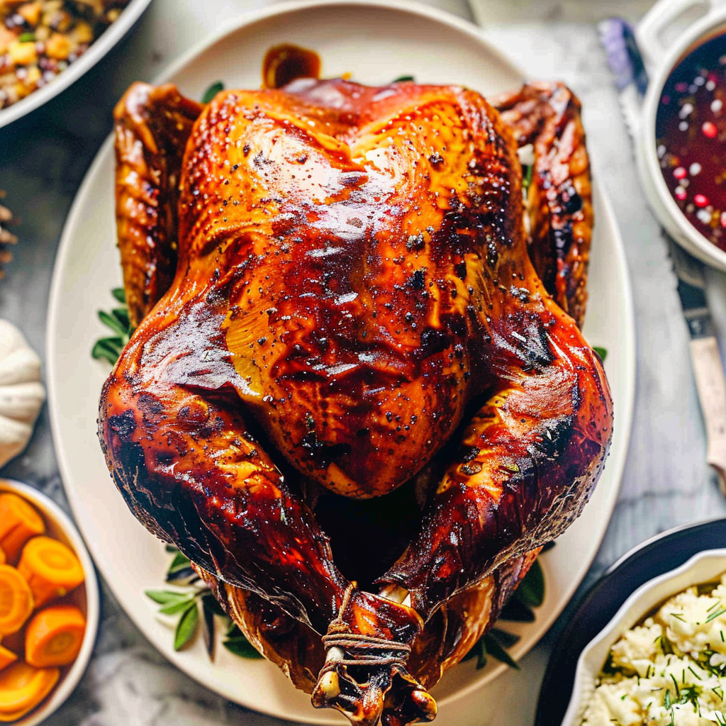 Recipe preparation for Easy Thanksgiving Roast Turkey