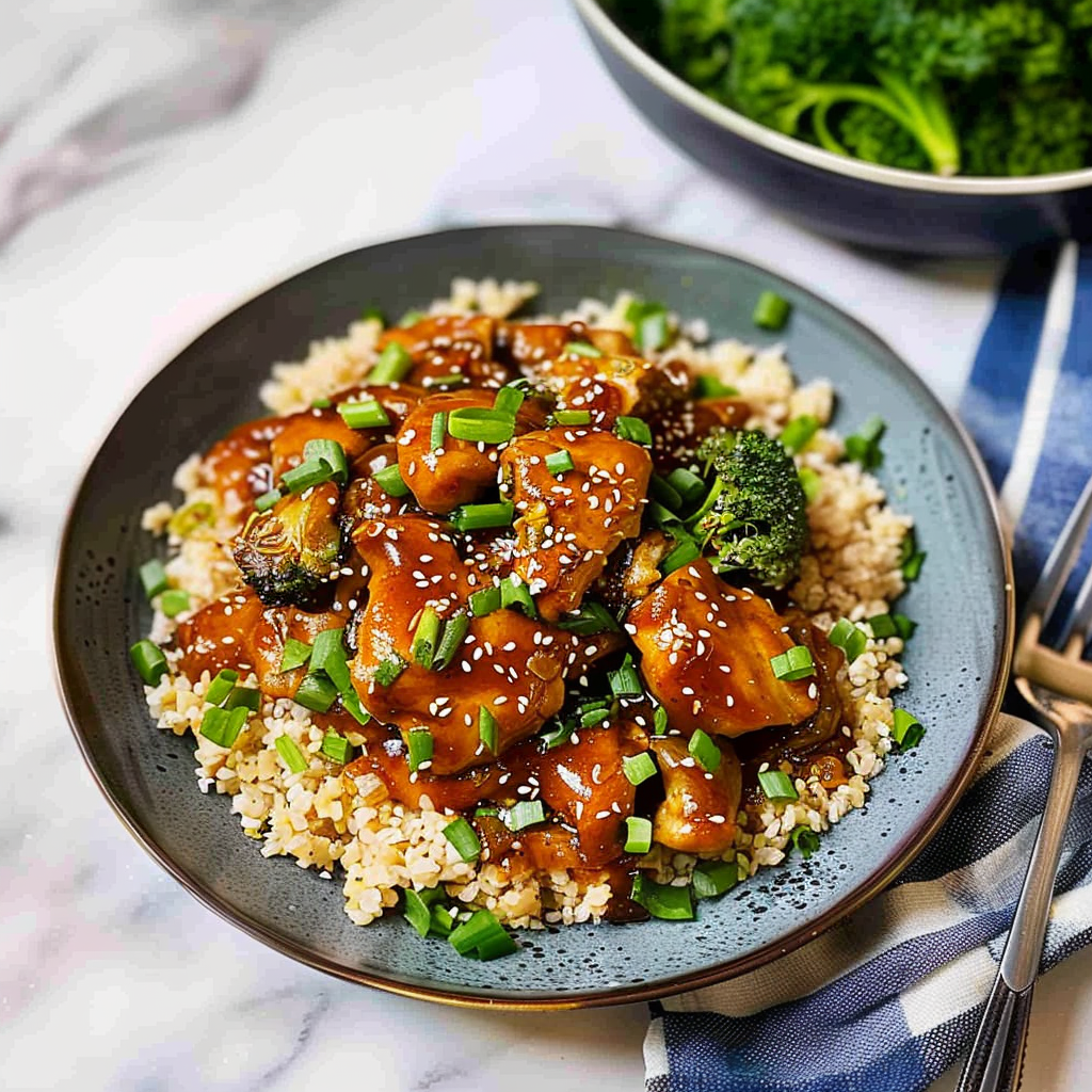 Recipe preparation for Crockpot Honey Garlic Chicken