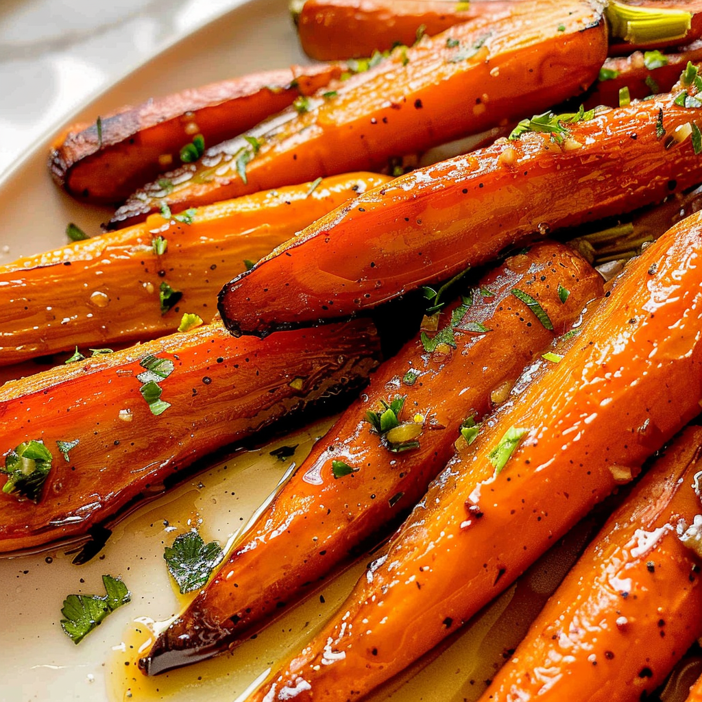 Recipe preparation for Easy Thanksgiving Side Dish Maple Roasted Carrots