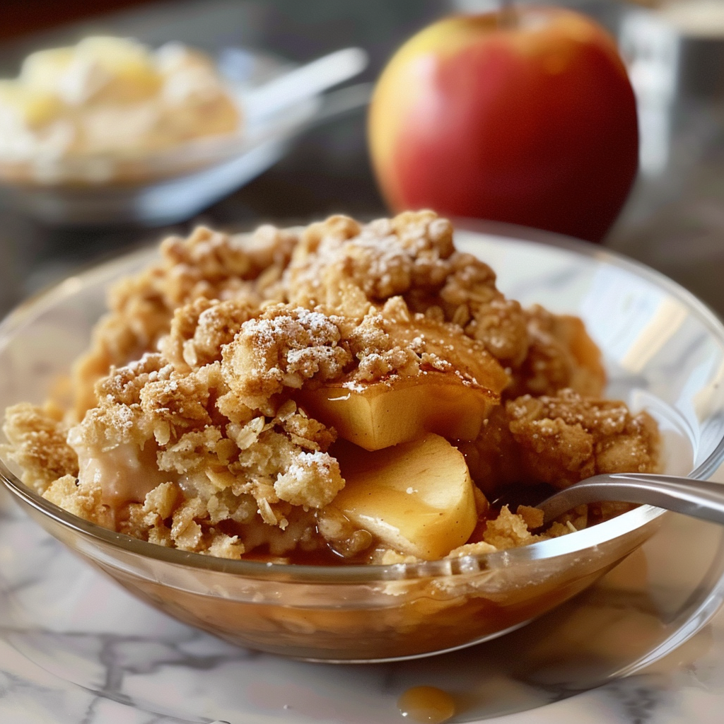Recipe preparation for Apple Crisp
