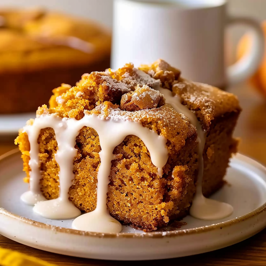 Recipe preparation for Pumpkin Coffee Cake