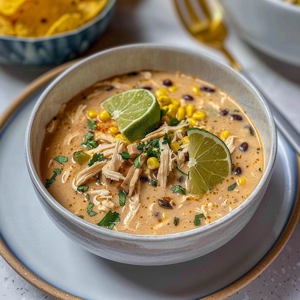 Recipe preparation for White Chicken Chili with Cream Cheese