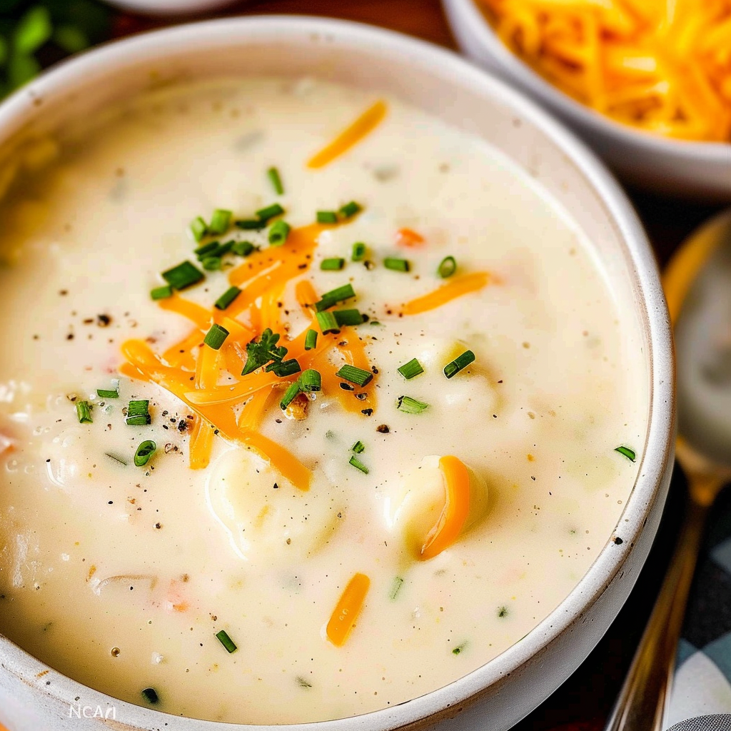 Recipe preparation for Creamy Potato Soup