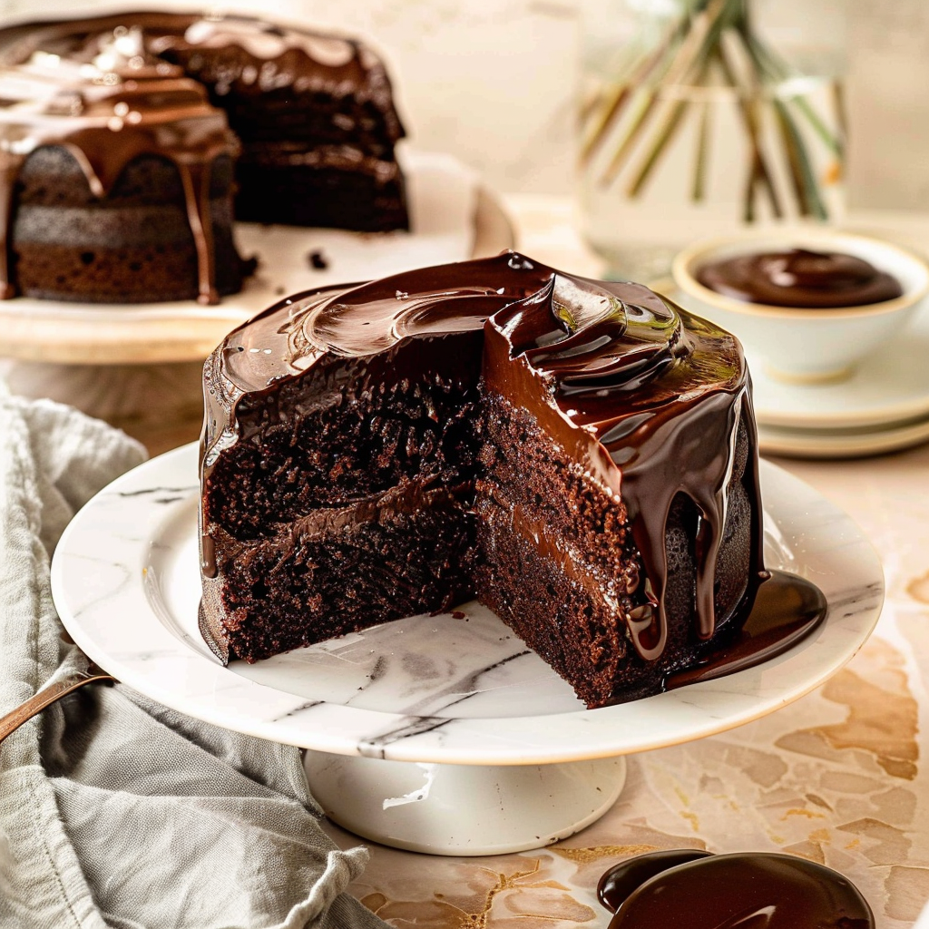 Recipe preparation for Matilda's Chocolate Cake