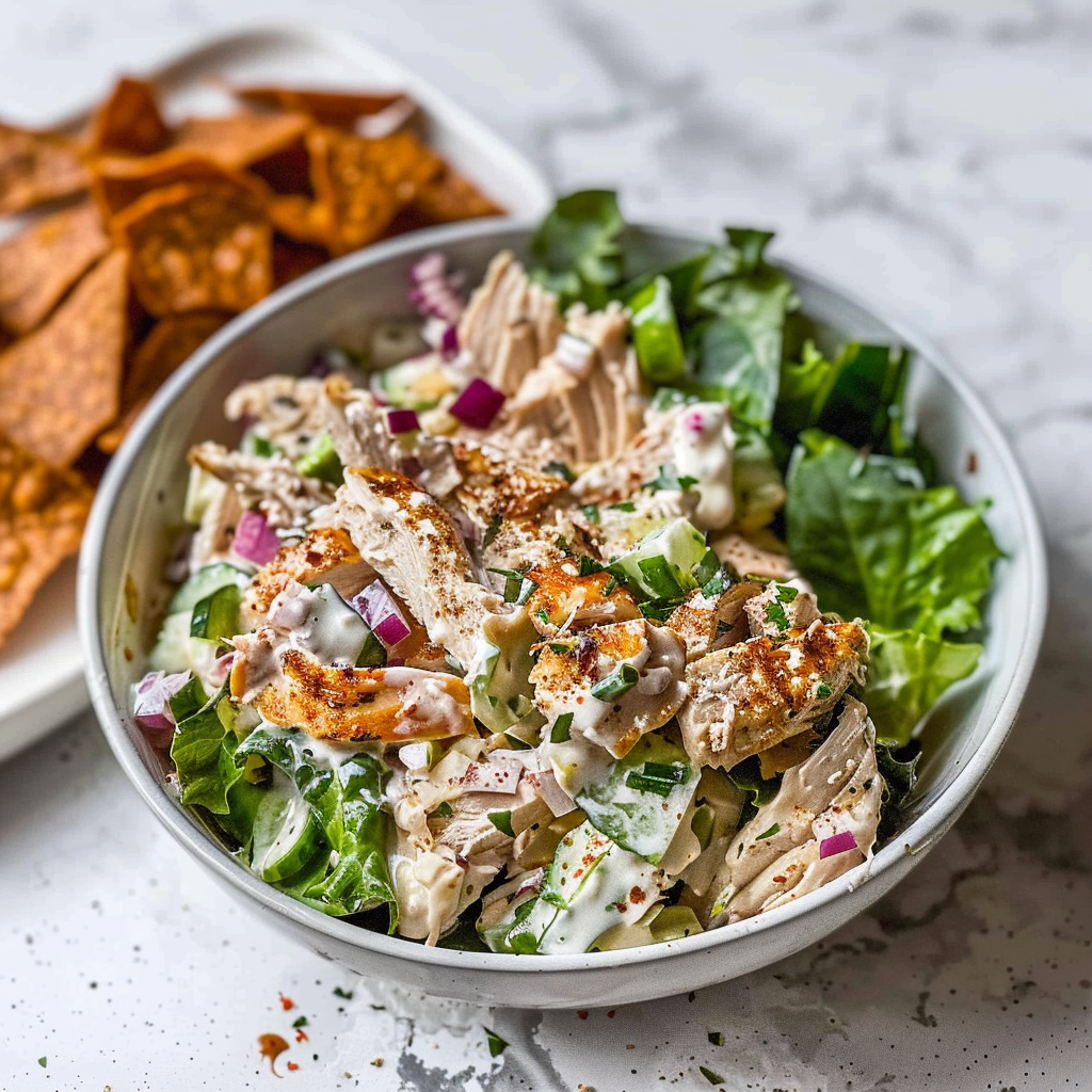 Recipe preparation for Rotisserie Chicken Salad