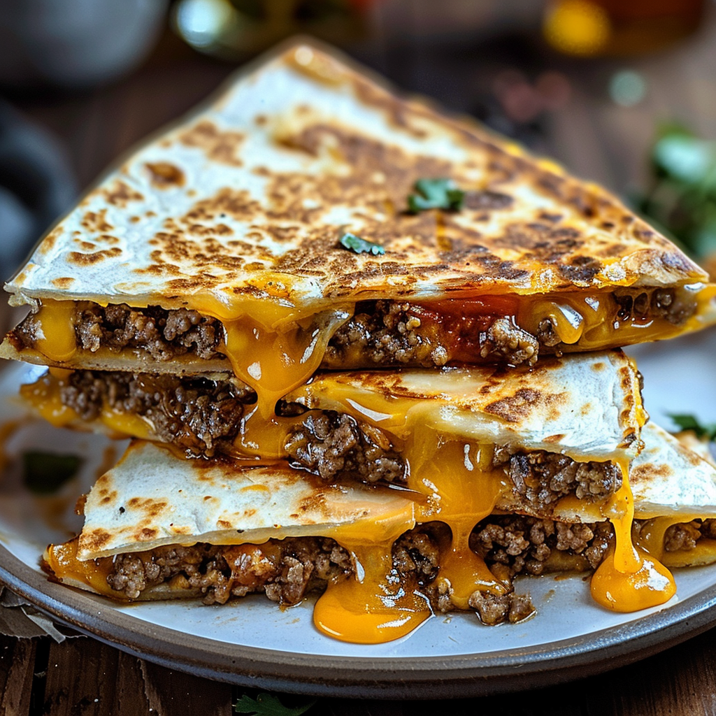 Recipe preparation for Smashburger Quesadillas