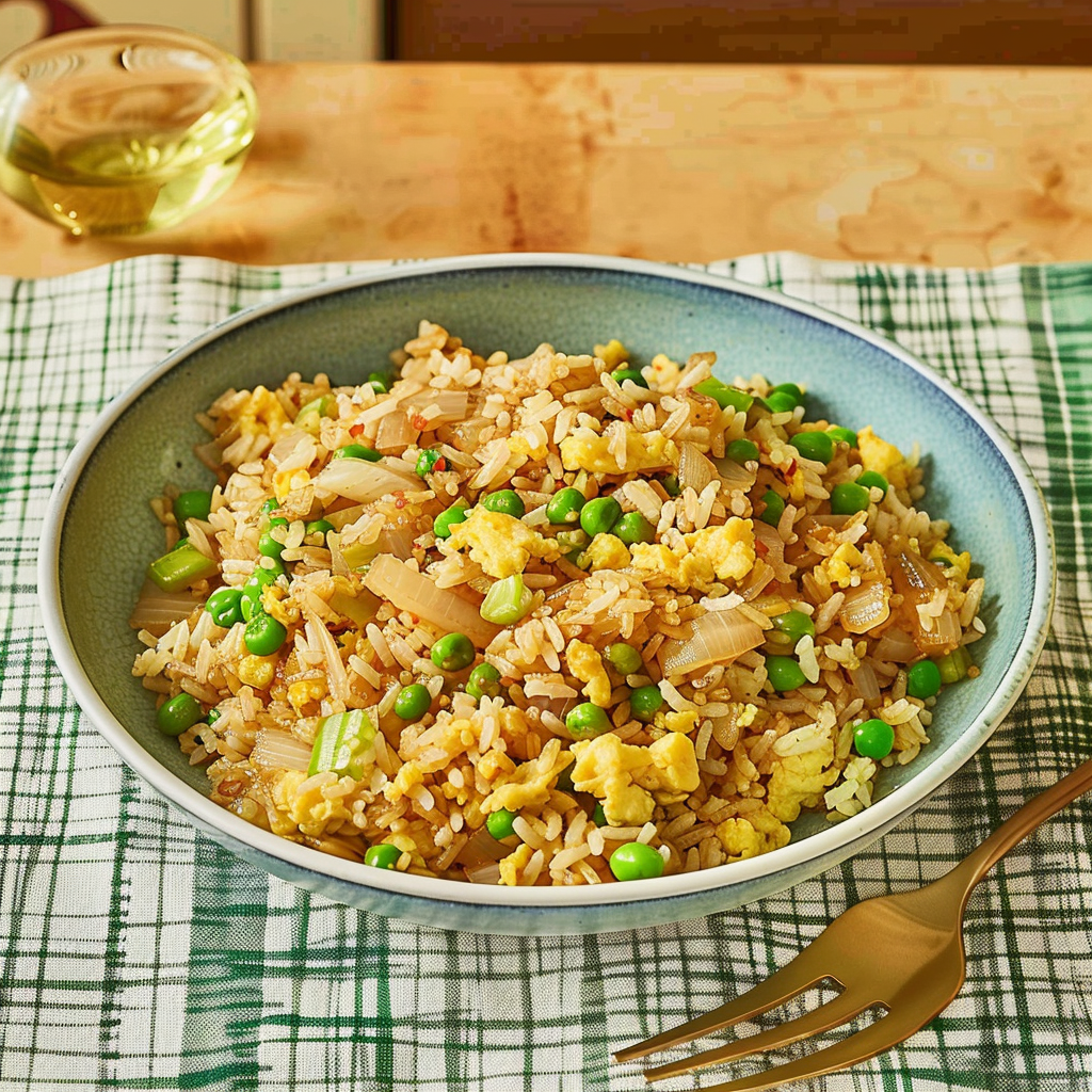 Recipe preparation for Egg Fried Rice