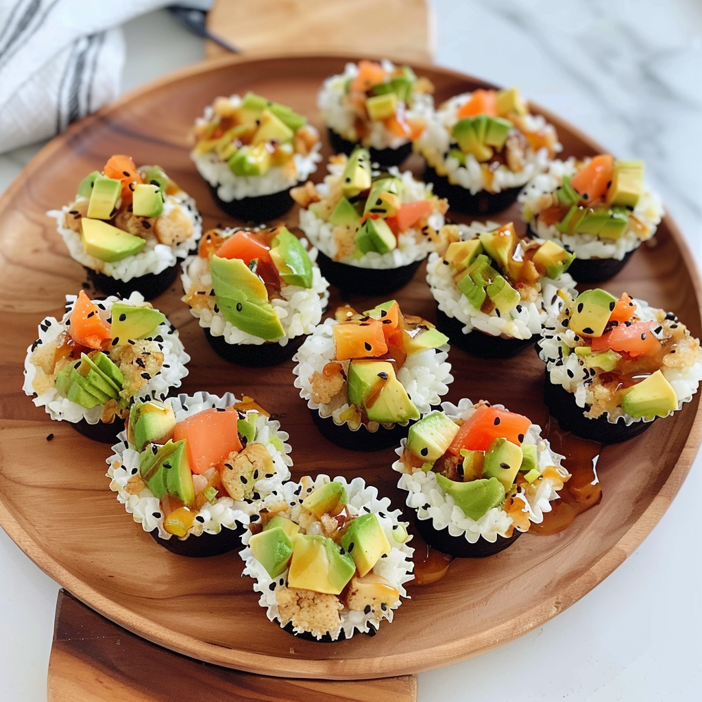 Recipe preparation for Sushi Cups