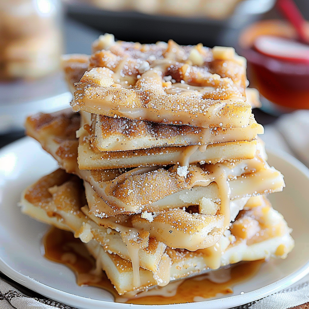 Recipe preparation for Churro Saltine Toffee