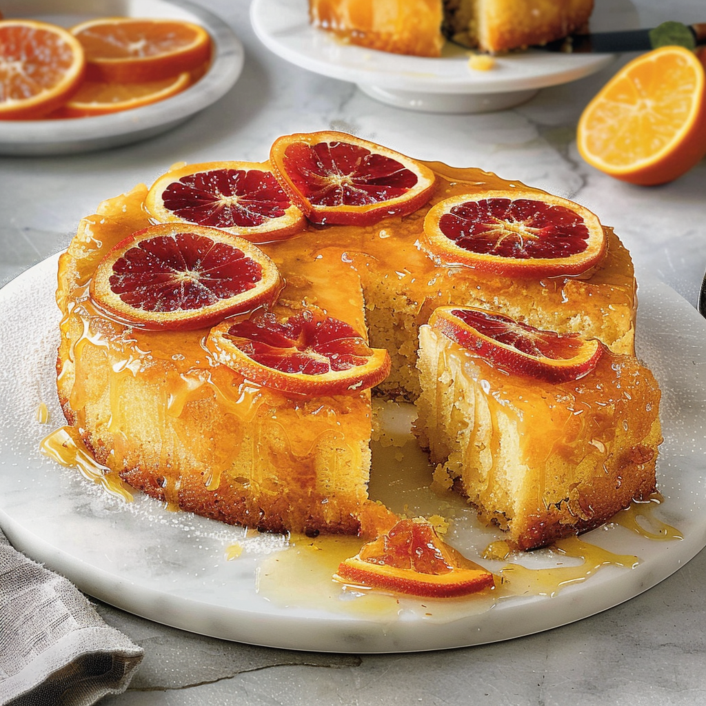Recipe preparation for Citrus Olive Oil Spoon Cake