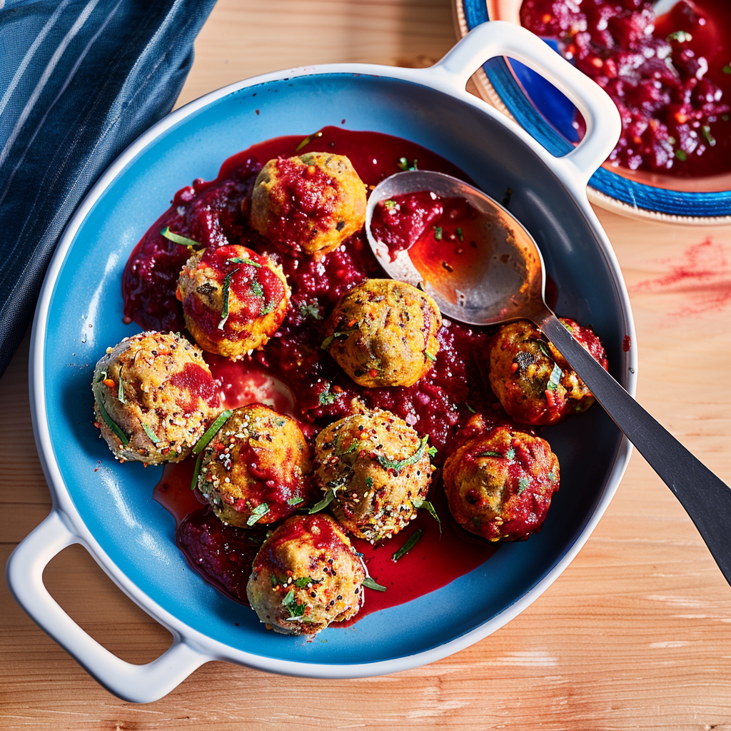 Recipe preparation for Chipotle Turkey Meatball Skillet