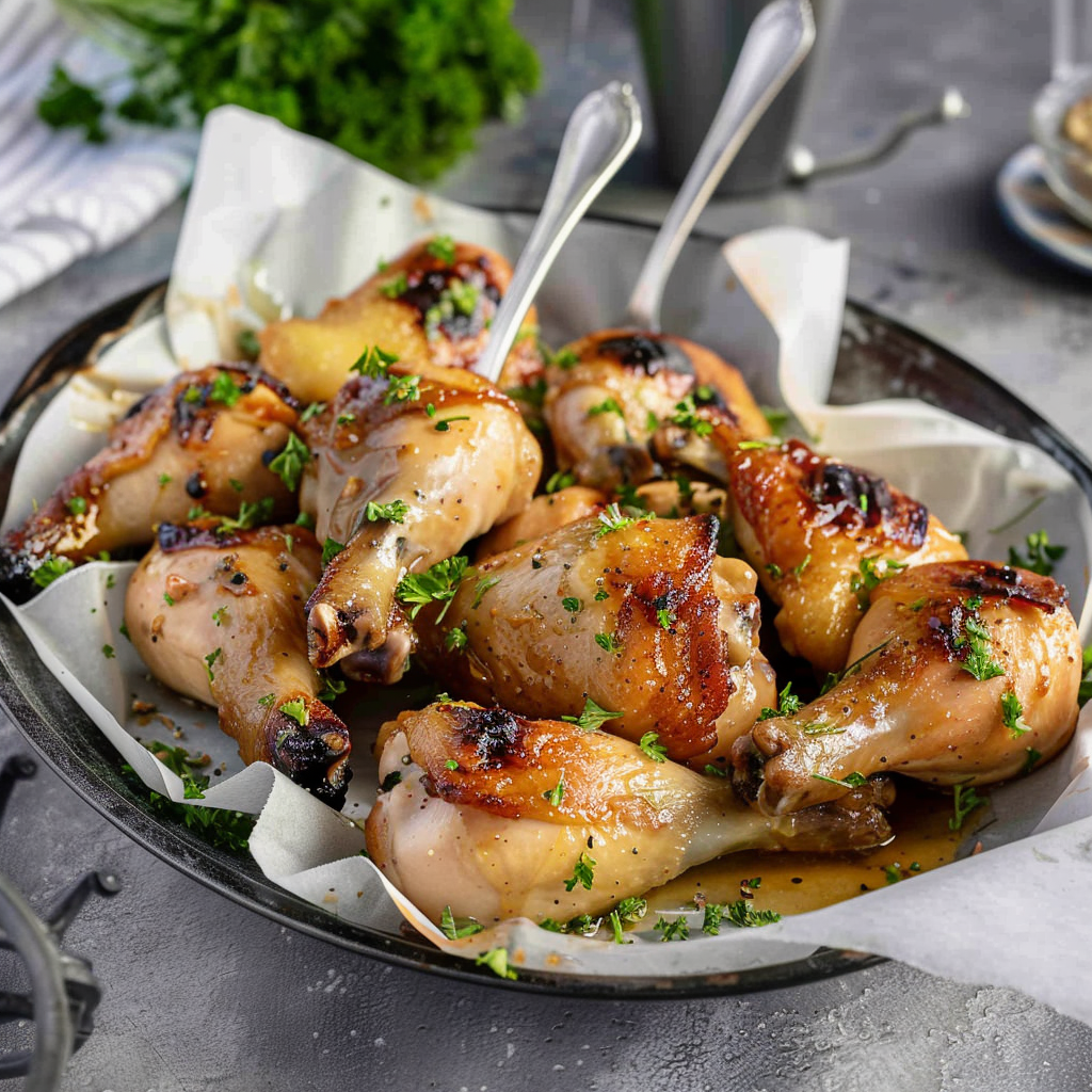 Recipe preparation for Honey Garlic Butter Roasted Chicken