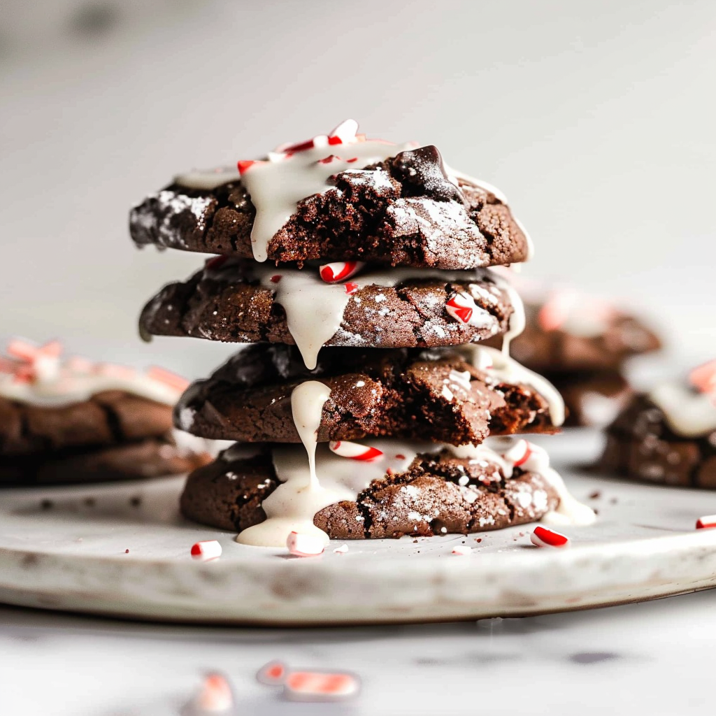 Recipe preparation for Peppermint Mocha Cookies