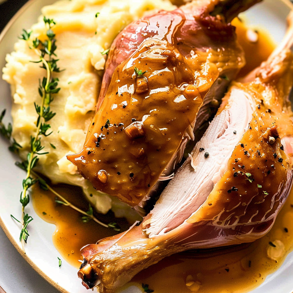 Recipe preparation for Smoked Turkey Legs