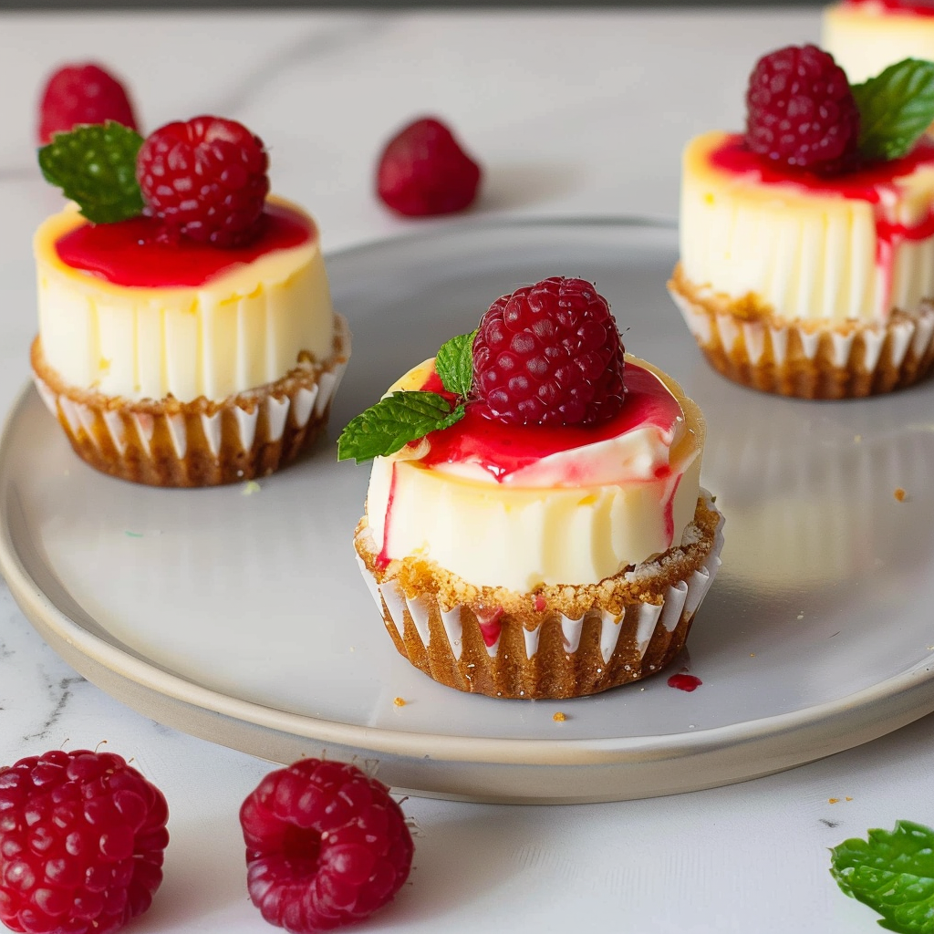 Recipe preparation for Raspberry Cheesecake Bites