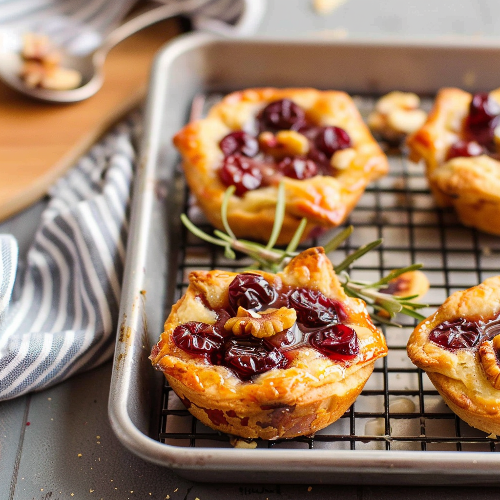 Recipe preparation for Cranberry Brie Bites
