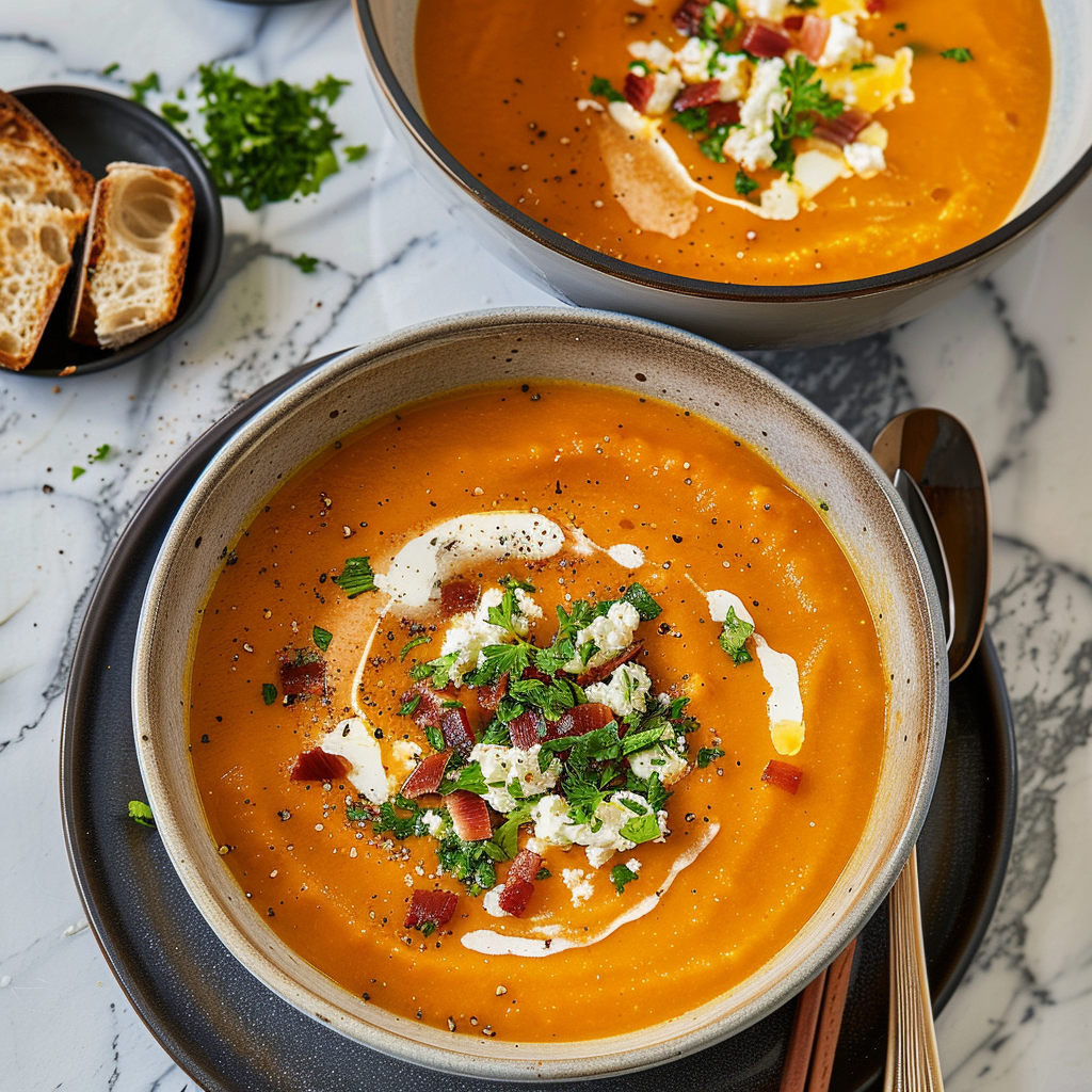 Recipe preparation for Butternut Squash Soup