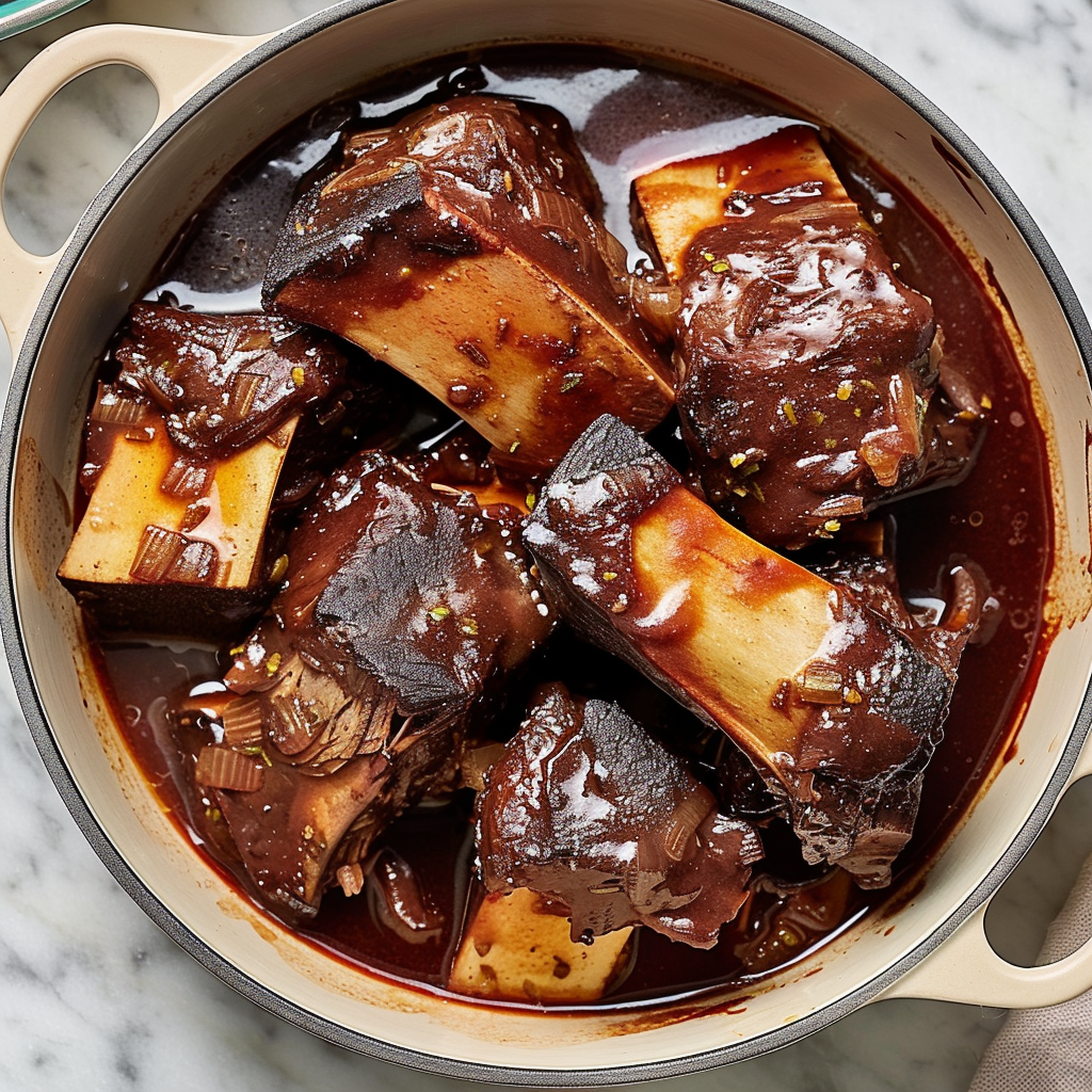 Recipe preparation for Braised Short Ribs