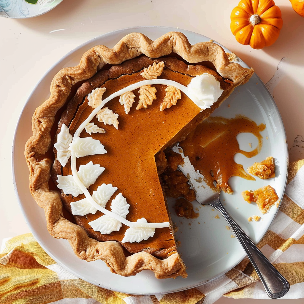 Recipe preparation for Pumpkin Pie