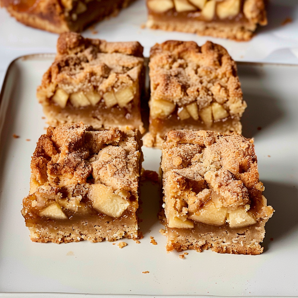 Recipe preparation for Brown Butter Apple Pie Bars