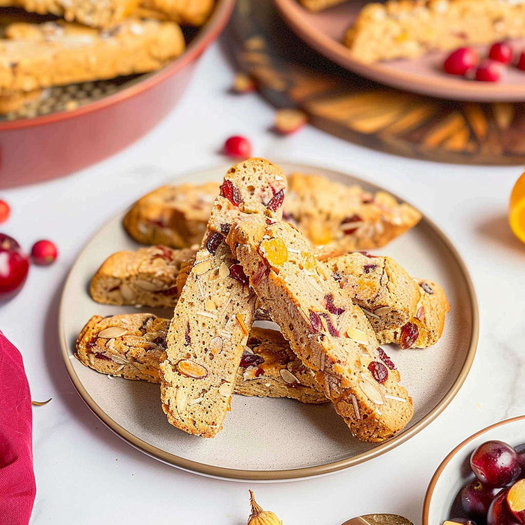 Recipe preparation for Cranberry-Orange Biscotti