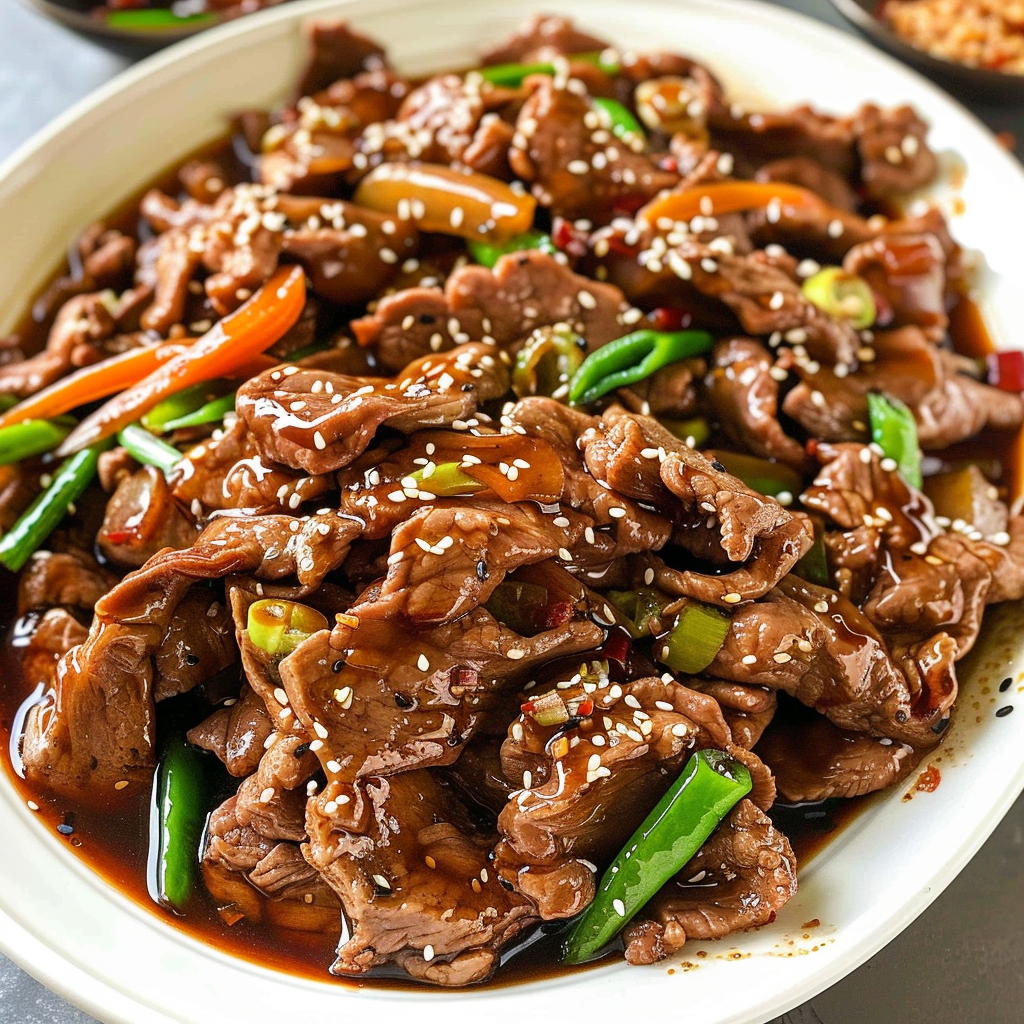 Recipe preparation for Bulgogi Beef Stir-Fry