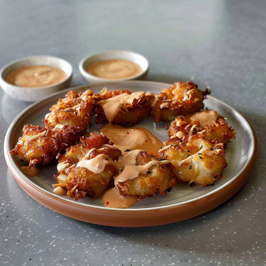 Recipe preparation for Awesome Blossom Onion Bites