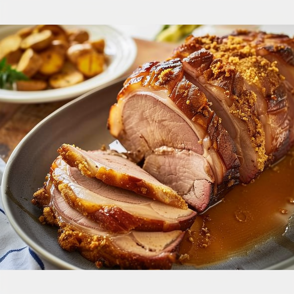 Recipe preparation for Pork Roast with Crispy Crackling
