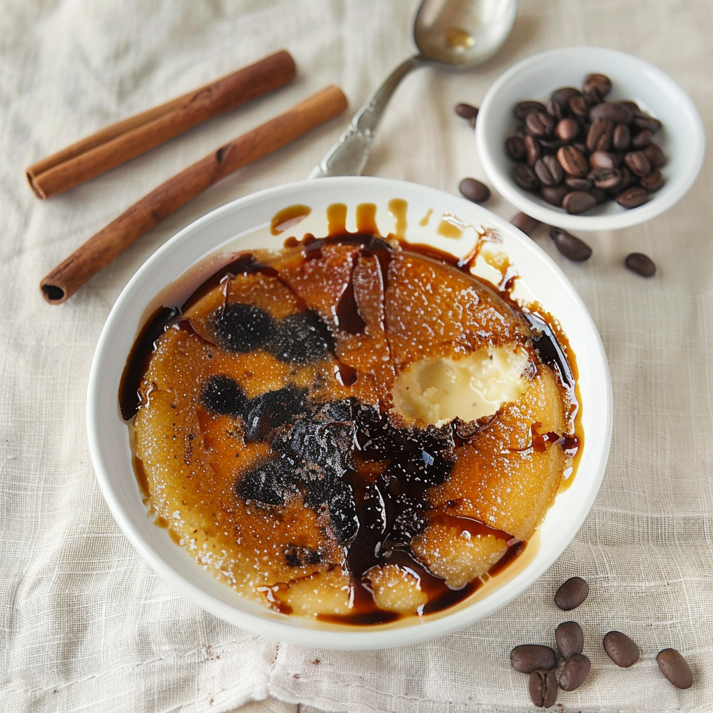 Recipe preparation for Chocolate Espresso Crème Brûlée
