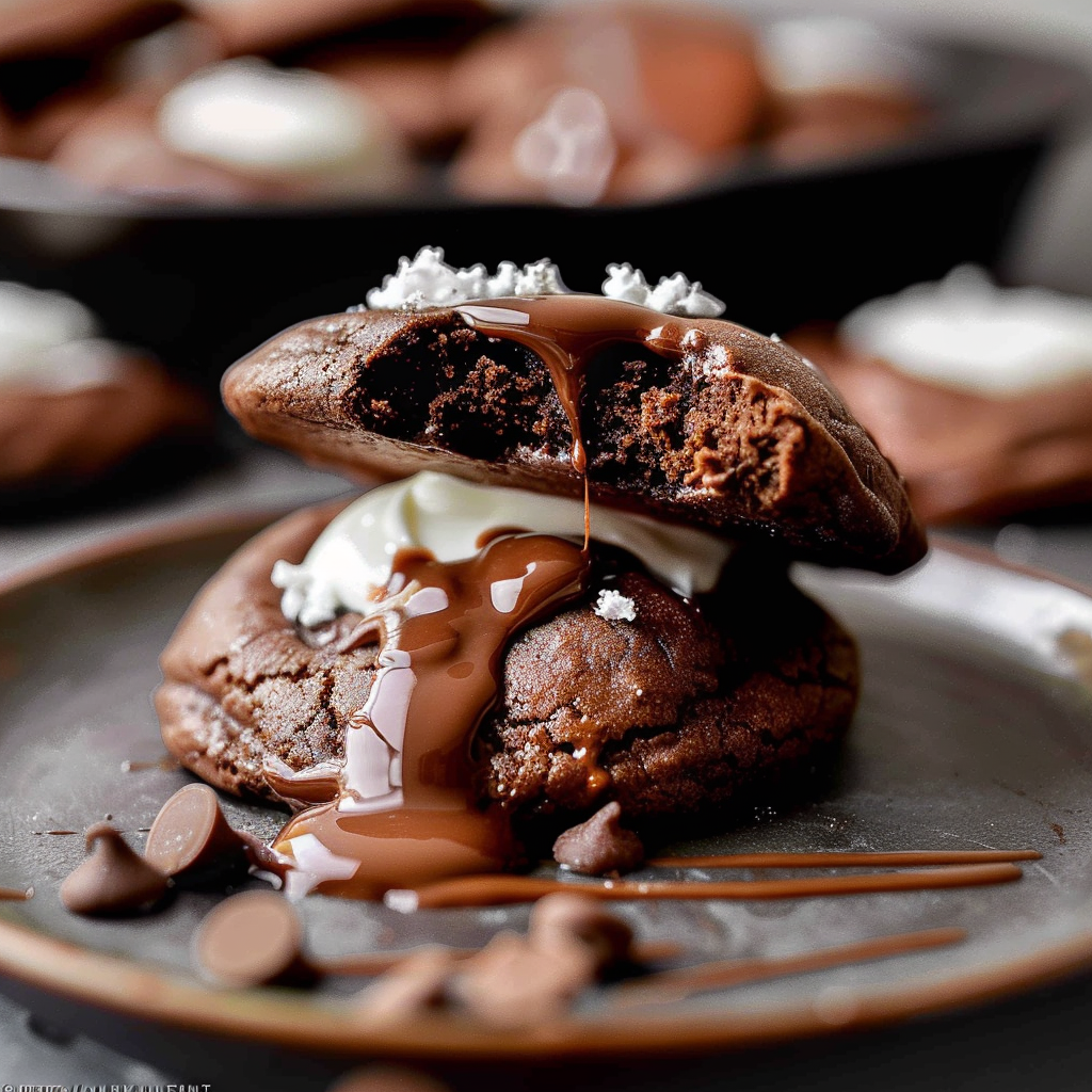 Recipe preparation for Hot Cocoa Cookies