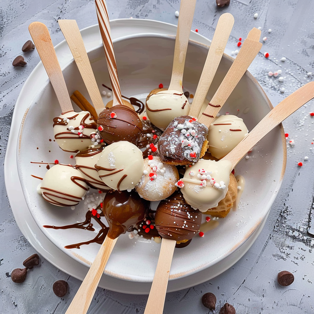 Recipe preparation for Hot Cocoa Spoons