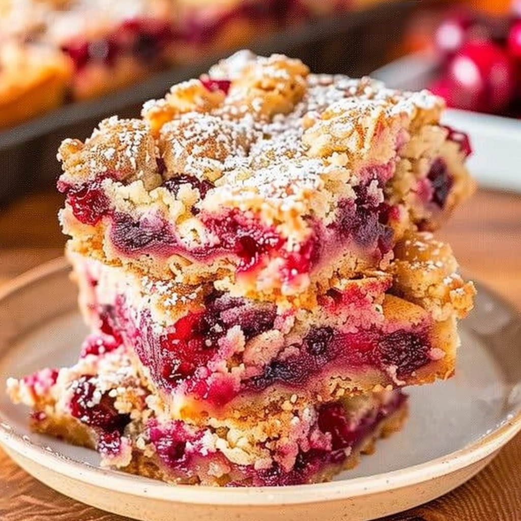 Recipe preparation for Cranberry Citrus Sugar Cookie Bars