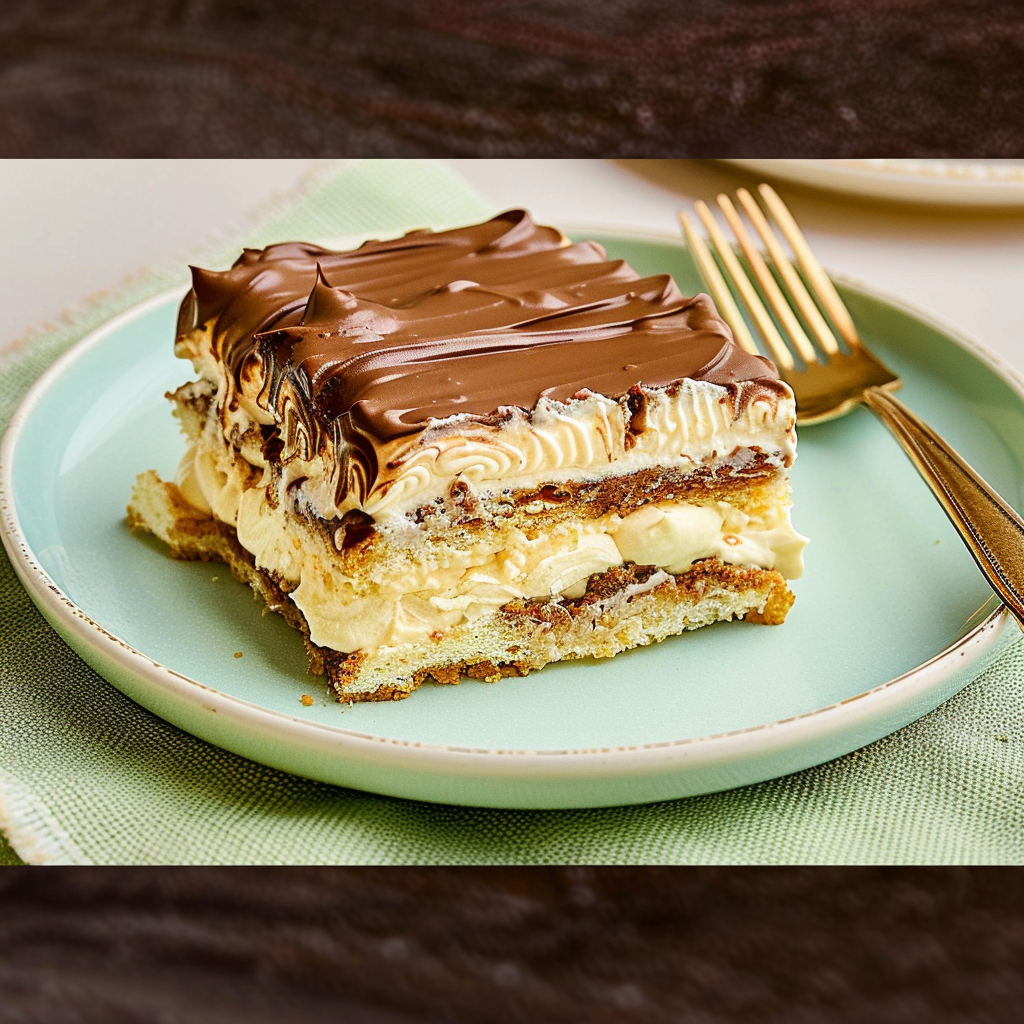 Recipe preparation for Éclair Cake