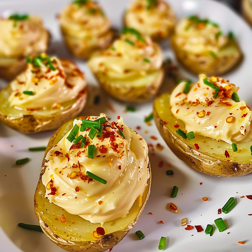 Recipe preparation for Deviled Potatoes