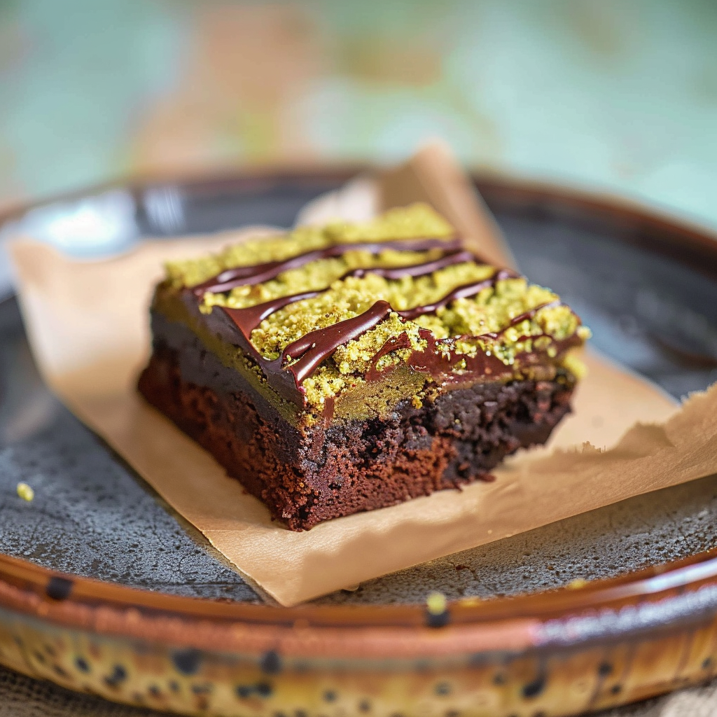 Recipe preparation for Dubai Chocolate Brownies