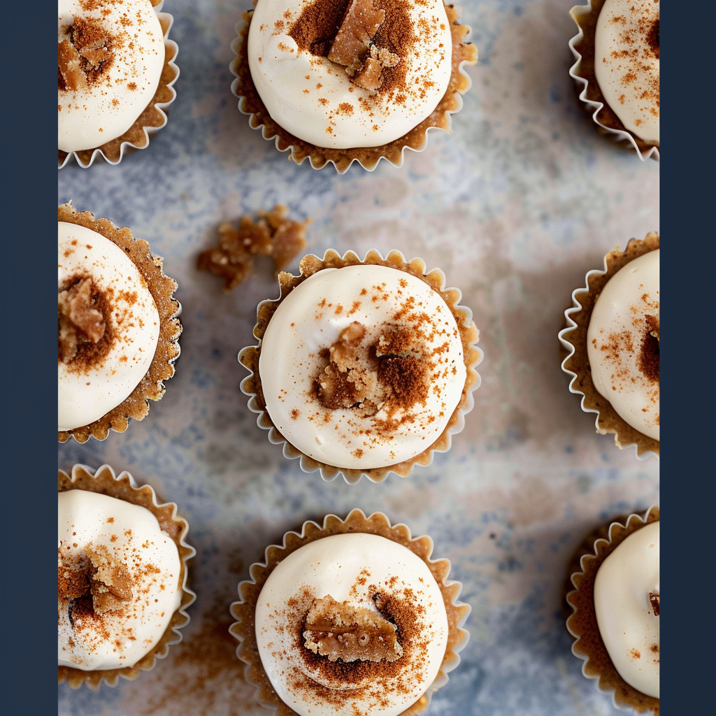 Recipe preparation for Mini Gingerbread Cheesecake Bites