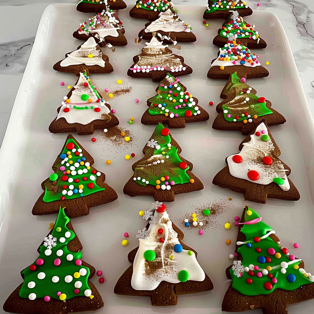 Recipe preparation for Christmas Tree Cookies